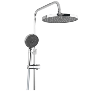 Colonne de douche XXL 240 avec mitigeur thermostatique, Douchette 3 jets, Chrome (SATSSTK)