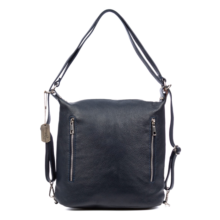 Bagnoli bolso mochila y bolso de hombro mujer. Piel auténtica Dollaro.