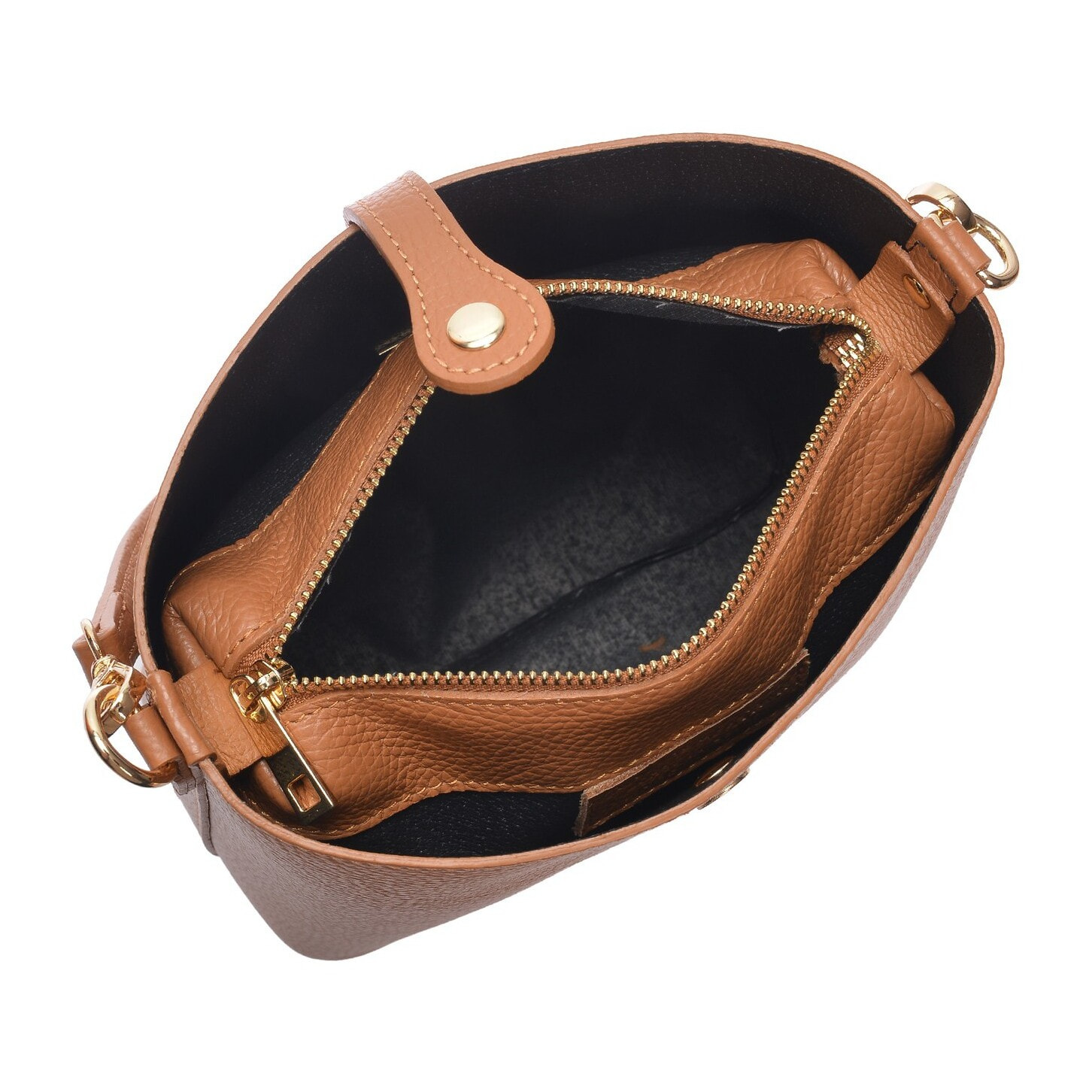 Borsa a mano Anna Luchini Cammello