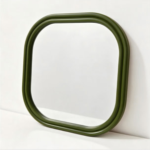 Miroir carré décor bois 60cm NEX