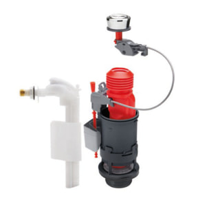 Mécanisme double chasse WIRQUIN à commande à câble MW² + robinet flotteur latéral F90