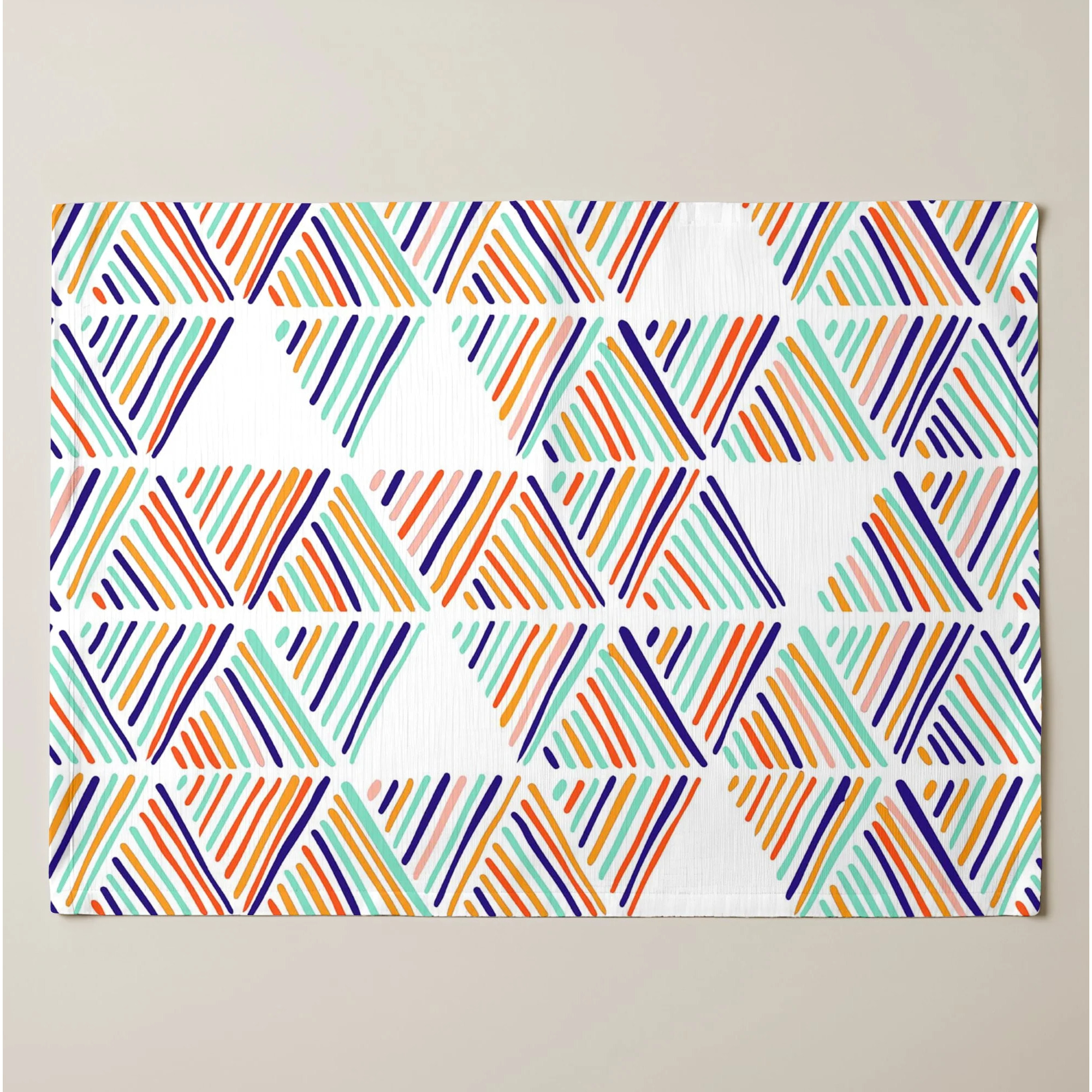 Lot de 2 sets de table individuels résinés 0120-133 100% coton 45x35 cm