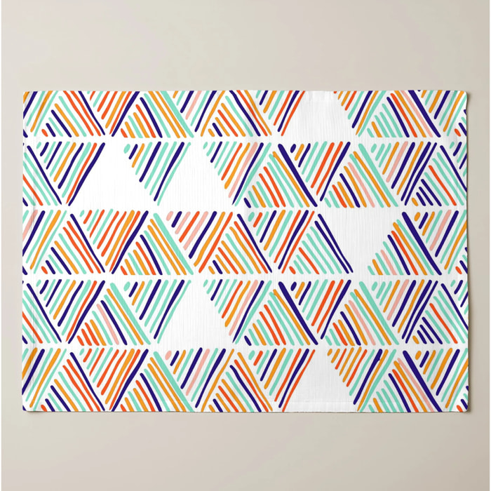 Lot de 2 sets de table individuels résinés 0120-133 100% coton 45x35 cm