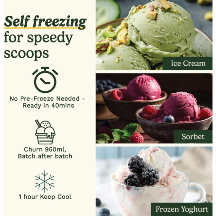 Sorbetière CUISINART ICE90E Machine à glace et à gelato