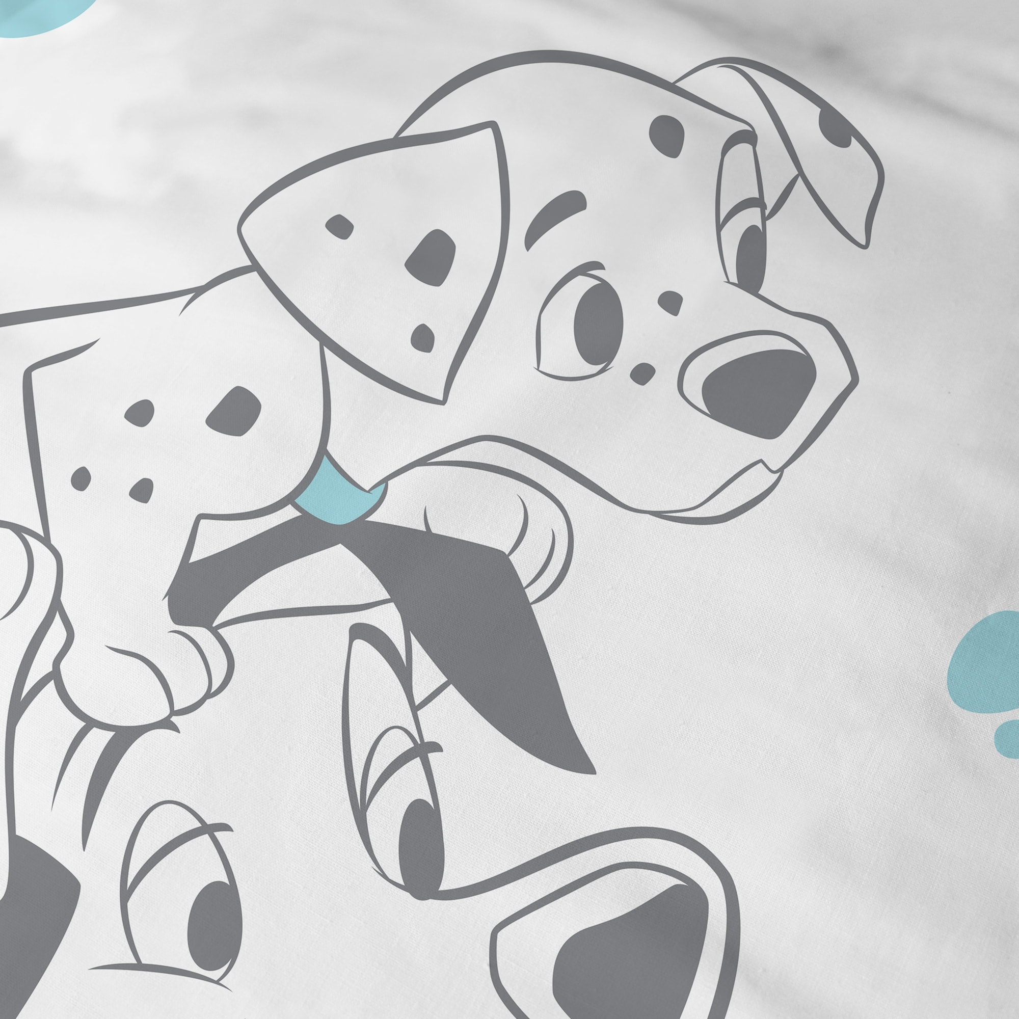 Parure de lit imprimée 100% coton, DISNEY HOME LES 101 DALMATIENS TOGETHER