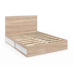 Lit Orem 140x190cm tiroir coulissant