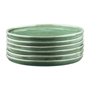 Assiette MAGMA Ø20cm - 6 pièces - Menthe