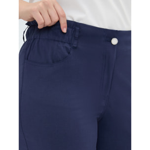 Fiorella Rubino - Pantalones Balloon de algodón ligero - Azul