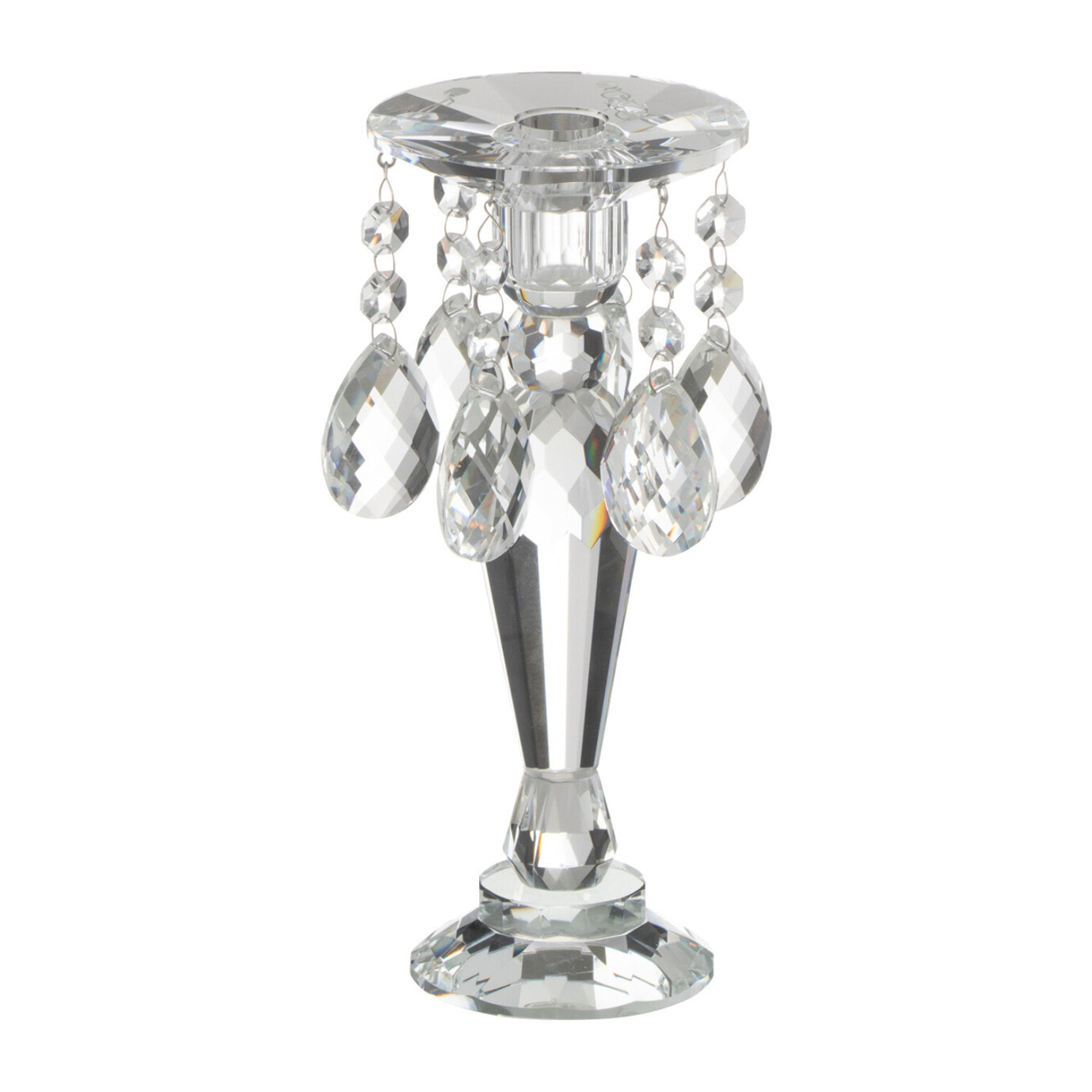 J-Line chandelier Louise - crystal - transparent - small