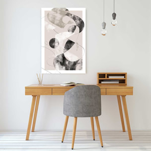 Tableau contemporain eclats beige rosé Tableau plexiglas