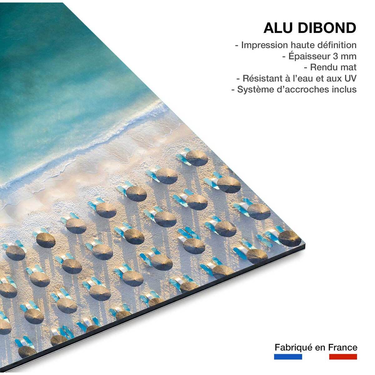 Tableau bleu pacifique Tableau alu Dibond