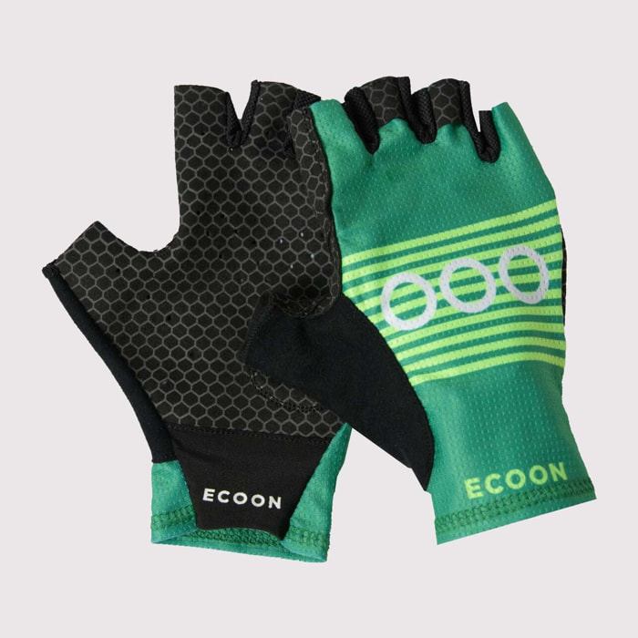 Guantes de ciclismo ECOON modelo Alpe en color Verde