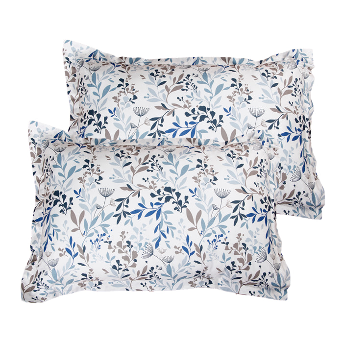 Lot de 2 Taies d'oreiller coton imprimé Ramielle