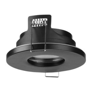 Forlight Rame - Downlight Empotrable de Techo de 85mm de Diámetro para Bombilla GU10 en Color Negro