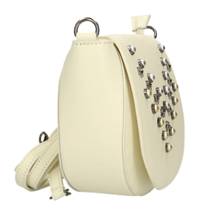 Borsa a tracolla da donna In Vera pelle Made in Italy 20x17x7 cm