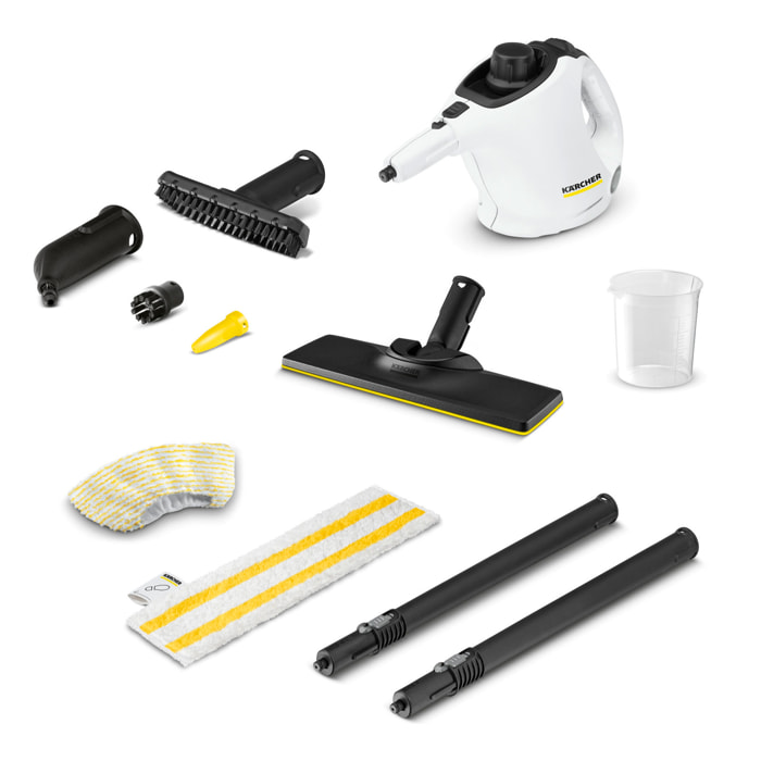 Nettoyeur vapeur Karcher SC 1 EasyFix - Puissance 1200W- Kit sols Easyfix- Compact et maniable