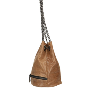 Borsa a secchiello da donna - Modello Sérénité - Vera pelle - 32.0 x 28.0 x 13.0 cm