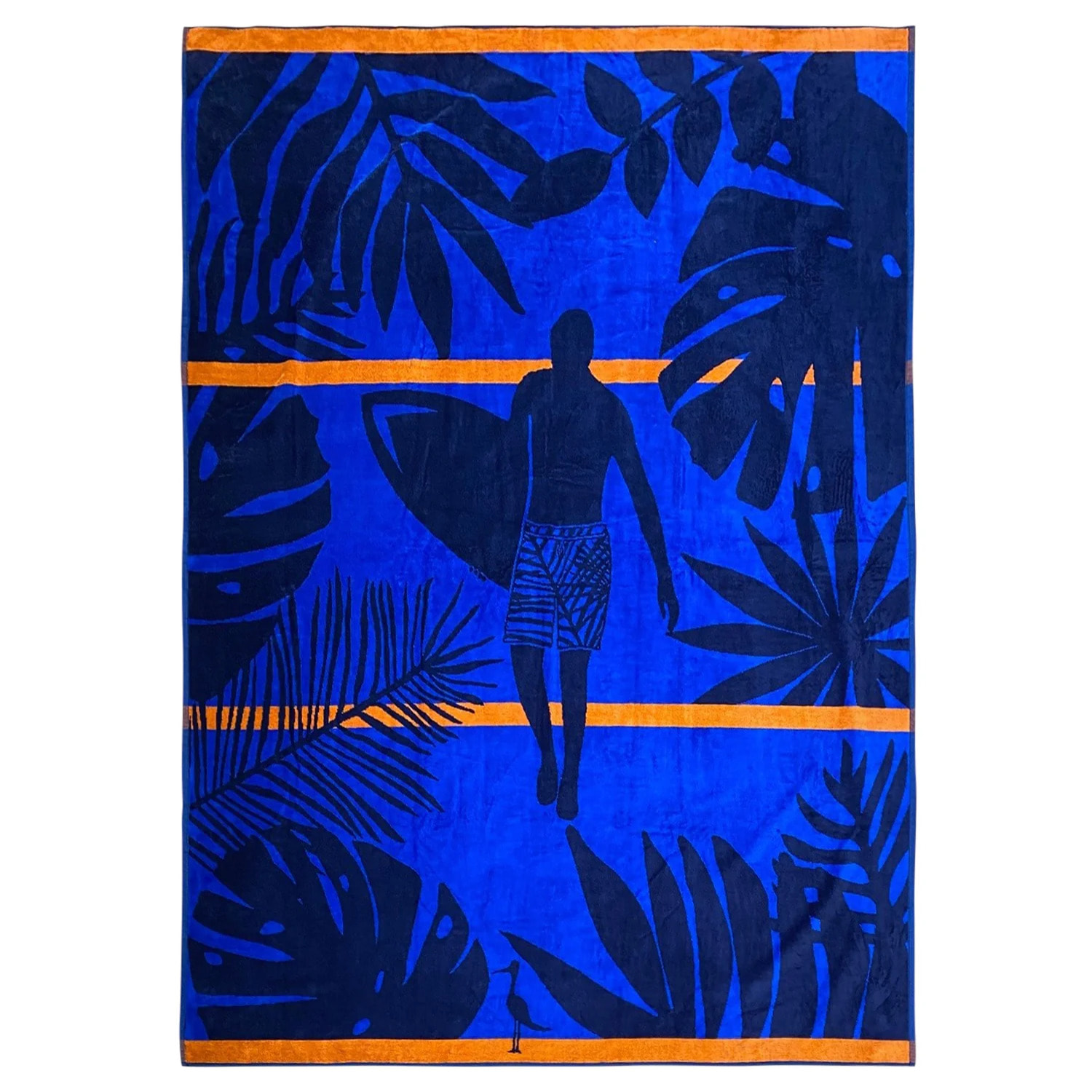 Serviette de plage éponge velours Jacquard - Sunday - 140x180cm - 400g/m²