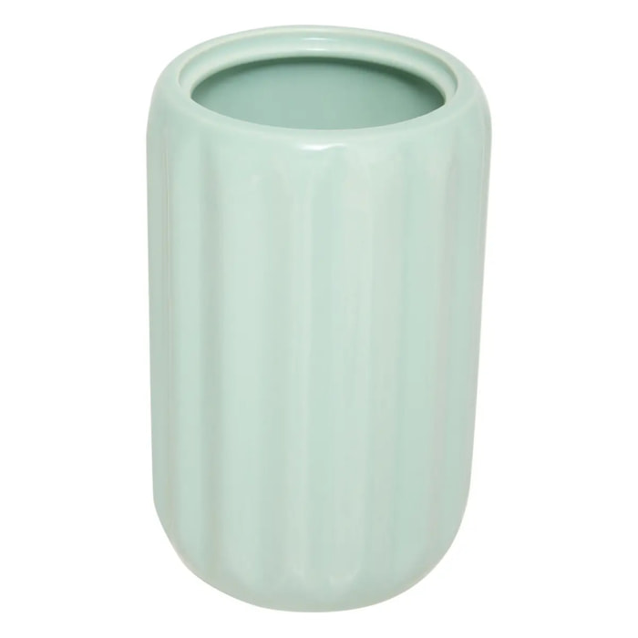 Brosse WC Colorama en céramique H.40cm vert céladon