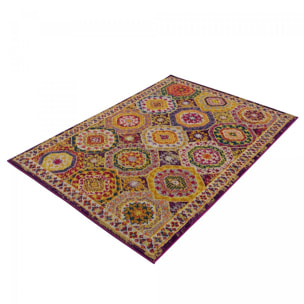 Tapis oriental tissé motif ethnique NOSI