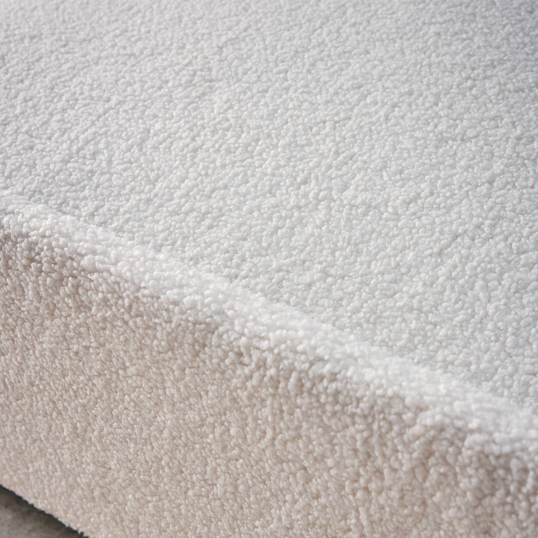 Canapé convertible arrondi 2 places  bouclette  LINO