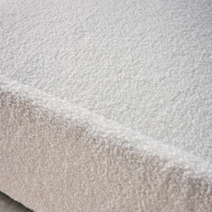 Canapé convertible arrondi 2 places  bouclette  LINO