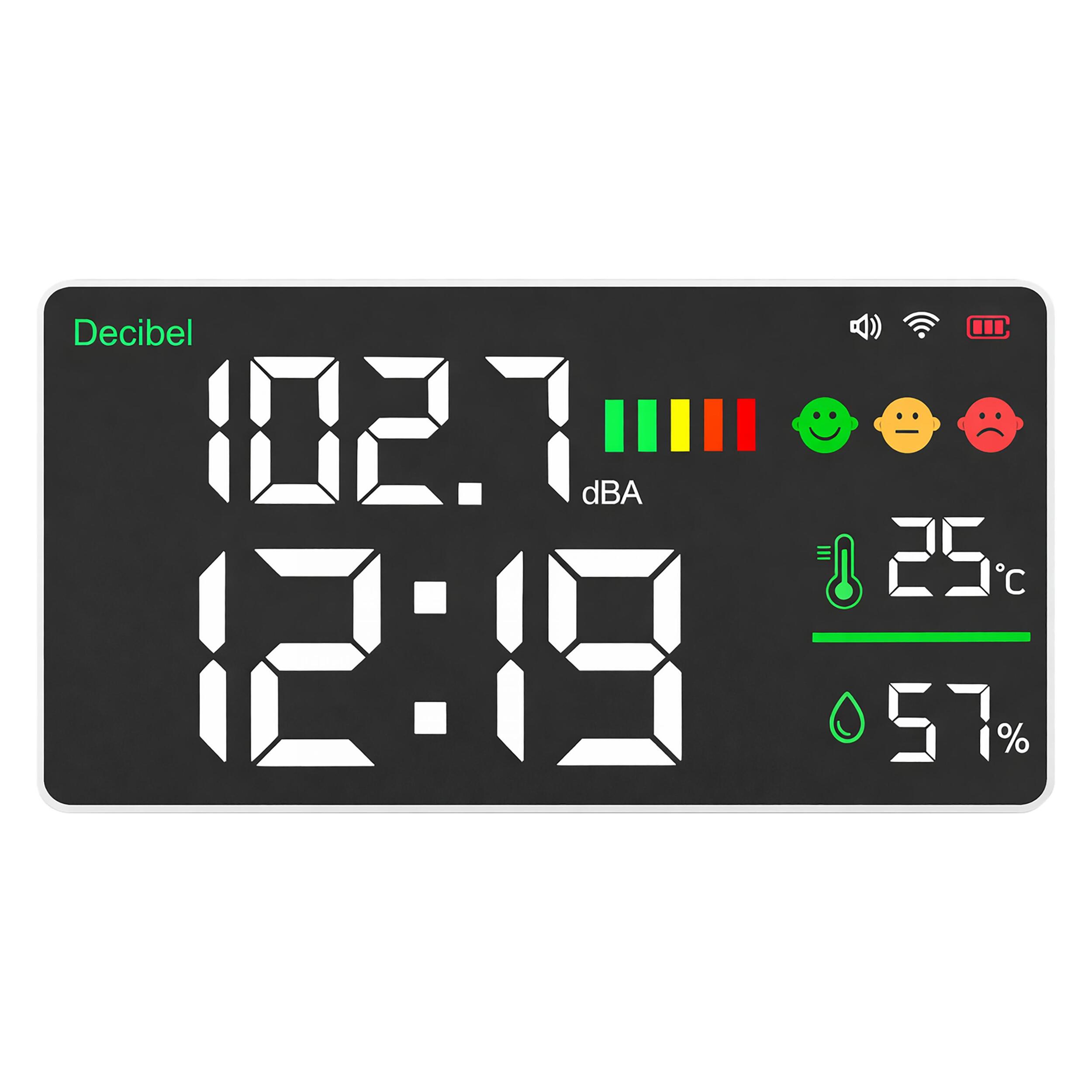 Medidor de Decibelios WIFI con control por App AIRTESTdB PURLINE