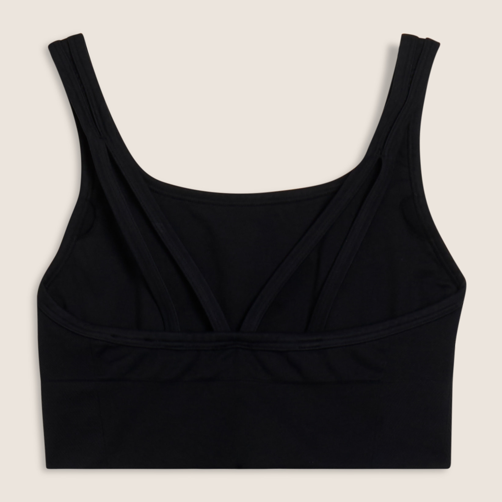 Top sportivo seamless supporto medio con inserti a costine