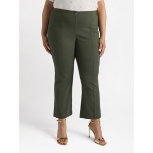 Fiorella Rubino - Pantaloni in viscosa LENZING™ ECOVERO™ - Verde militare