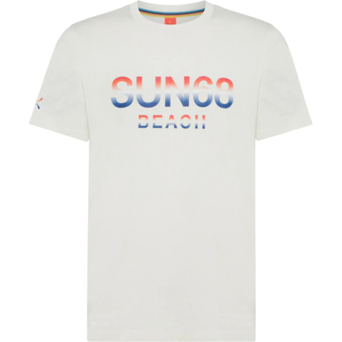 T-Shirt Sun68 T34141 Beach Big Logo Uomo