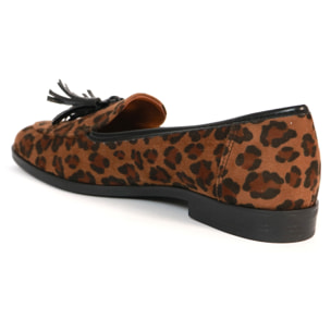 MOCASSINO NAPPINA CHOCOLA' LEOPARDO