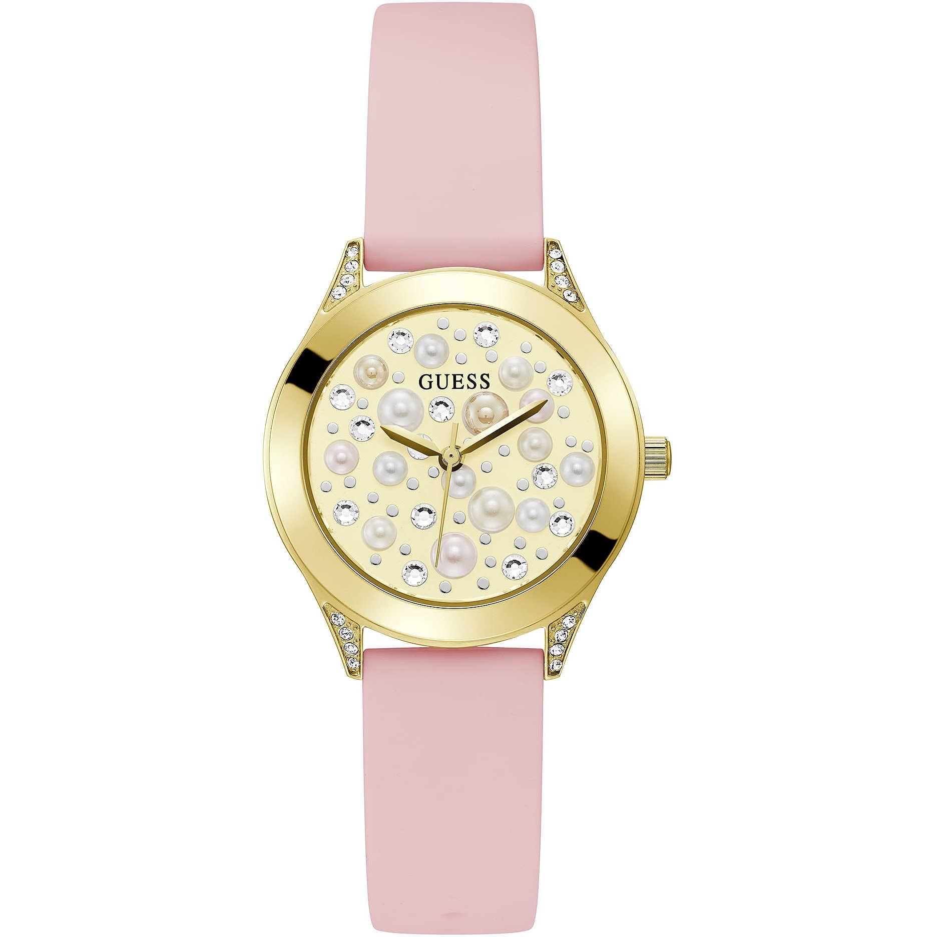 Orologio Guess PEARL Silicone Rosa