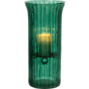 J-Line Chandelier - verre - turquoise - large