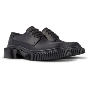 Zapatos de cordones - CAMPER Pix Berlin - Negro - Piel nobuk