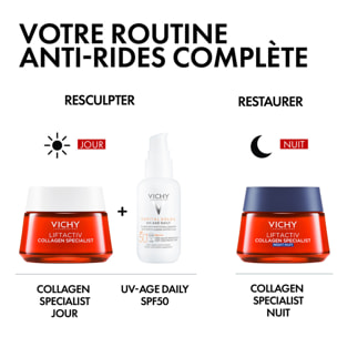 Liftactiv Collagen Spécialist - Crème de Nuit Anti-Rides et Anti-Tâches 50 ml