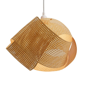 Suspension en bambou naturel et métal D40 cm - Orta