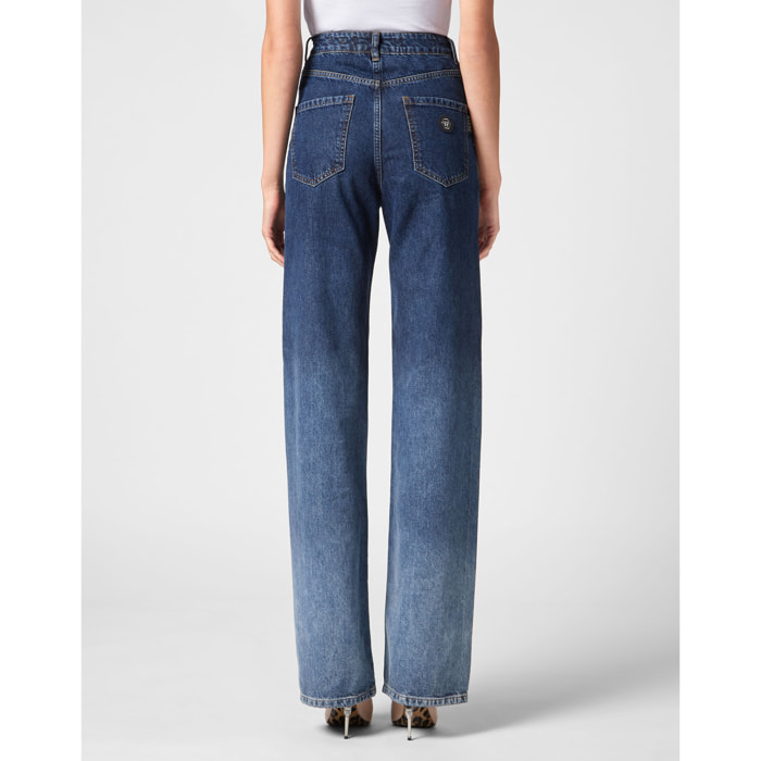 PHILIPP PLEIN Vaqueros de pata ancha