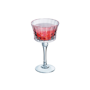 4 copas de champán 23 cl Lady Diamond - Cristal d'Arques