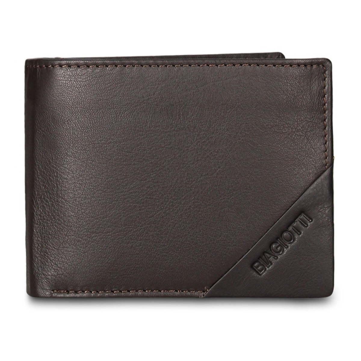 Portafoglio uomo vera pelle - Modello Umbria Nova - Casual - 12.0 x 10.0 x 2.5 cm