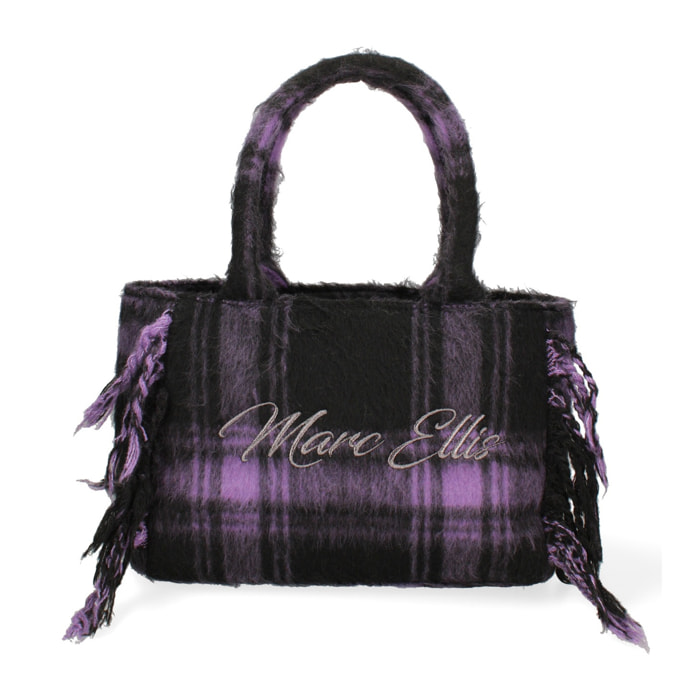 Borsa a mano da donna - Modello False - 100% lana e tessuto - 30.0 x 22.0 x 15.0 cm