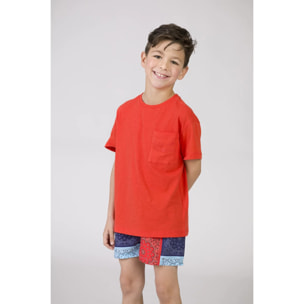 Camiseta de niño rojo