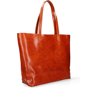 Borsa a mano da donna - Modello False - 100% pelle di vacchetta - 35.0 x 45.0 x 11.0 cm