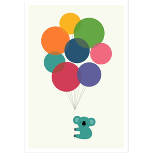 Affiche enfant koala ballon  Affiche seule