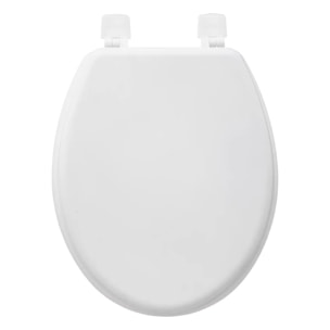 Abattant WC "Colorama" blanc en bois laqué