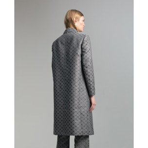 Giacca lunga con logo