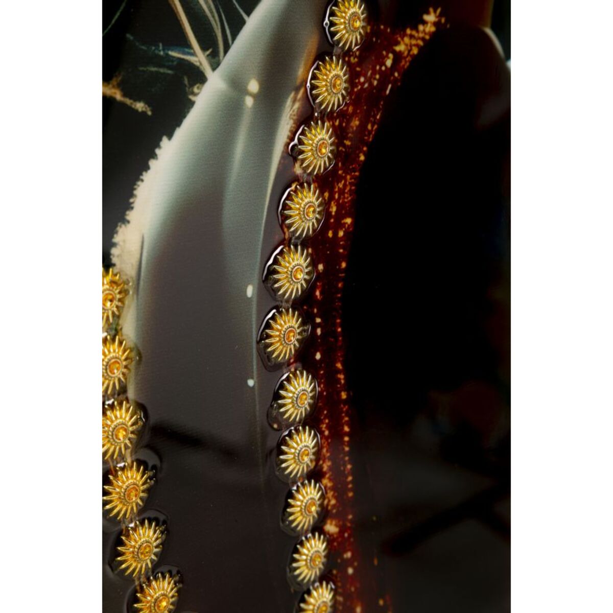 STAMPA DECORATA SU TELA LACCATA C/CORNICE ILLUMY -A- CM 62X3,5
X92