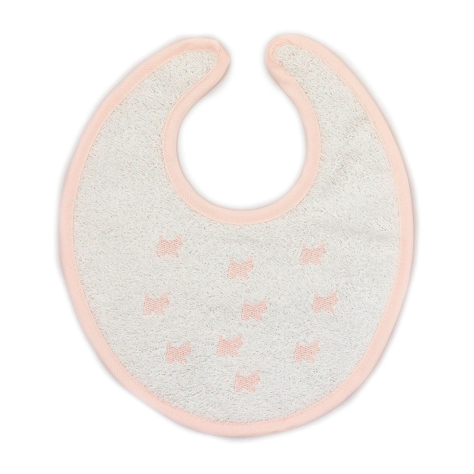 Babero Redondo Velcro Perritos-Coronas-Estrellitas Rosa Talla Uni