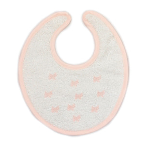 Babero Redondo Velcro Perritos-Coronas-Estrellitas Rosa Talla Uni