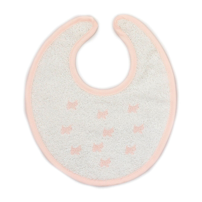 Babero Redondo Velcro Perritos-Coronas-Estrellitas Rosa Talla Uni