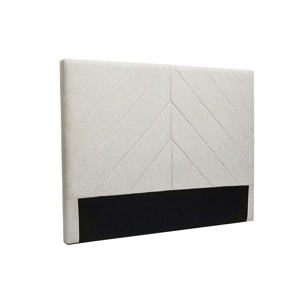 Tête de lit en tissu beige L160 cm AVAH